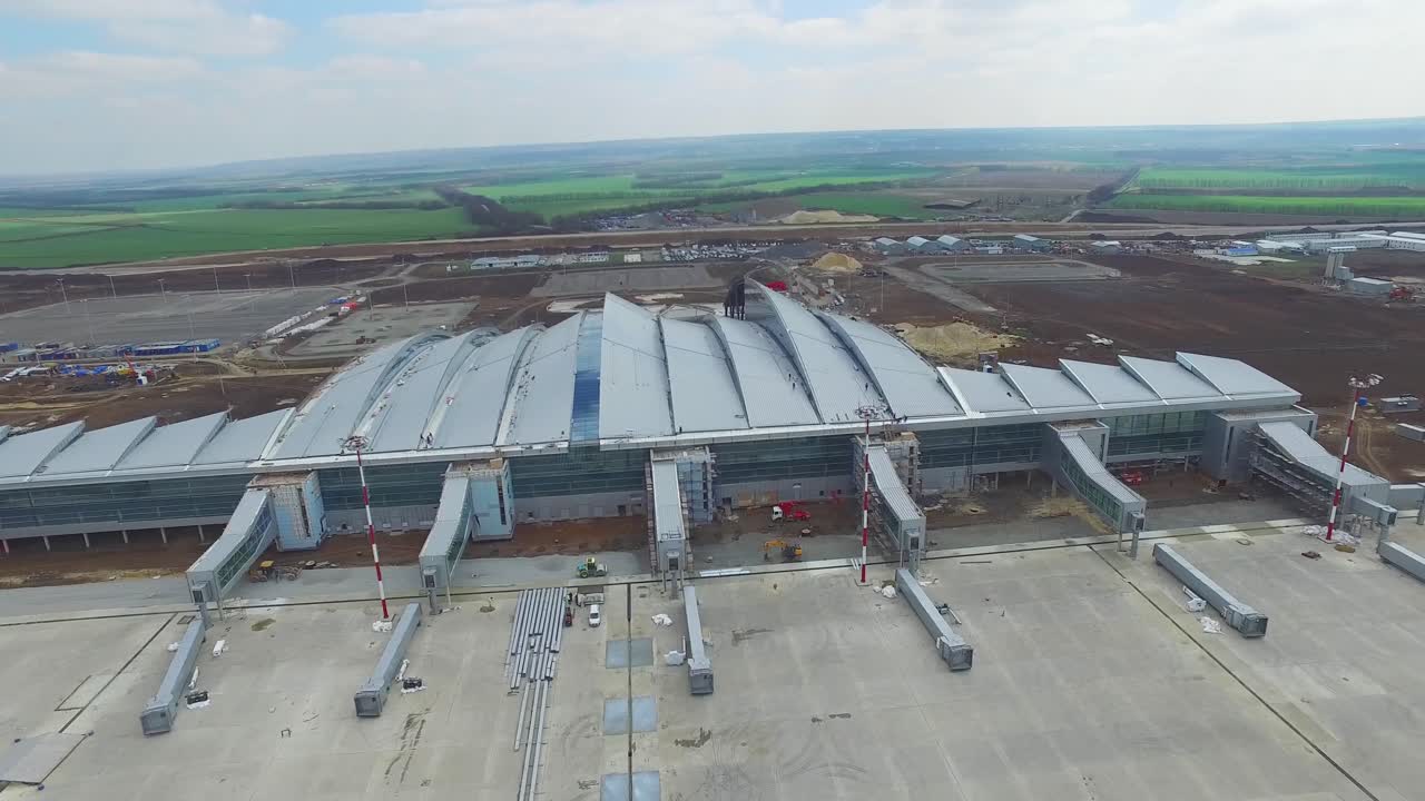 Terminal aeroportuale in costruzione