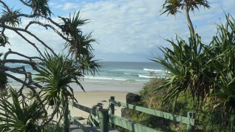 idyllic scenery of the beach in cabarita, new south wales, australia - wide shot