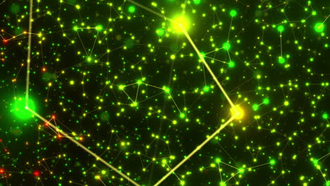volando en el espacio exterior. animación sin costuras en bucle.