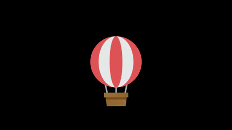 hot-Air-Balloon-Holiday-Adventure-icon-loop-animation-with-alpha-channel,-transparent-background,-ProRes-444