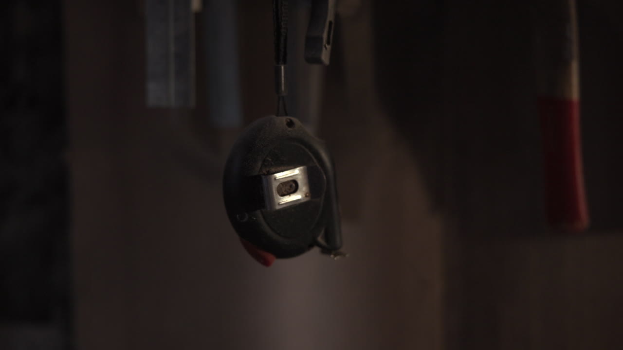 Close-up of a Hanging Tape Measure