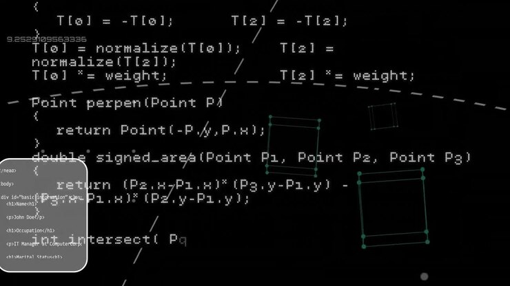 Animation of connections and data processing