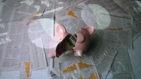 abriendo ahorros de la alcancía