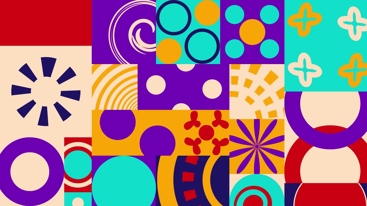 Bauhaus Style Abstract Design Background