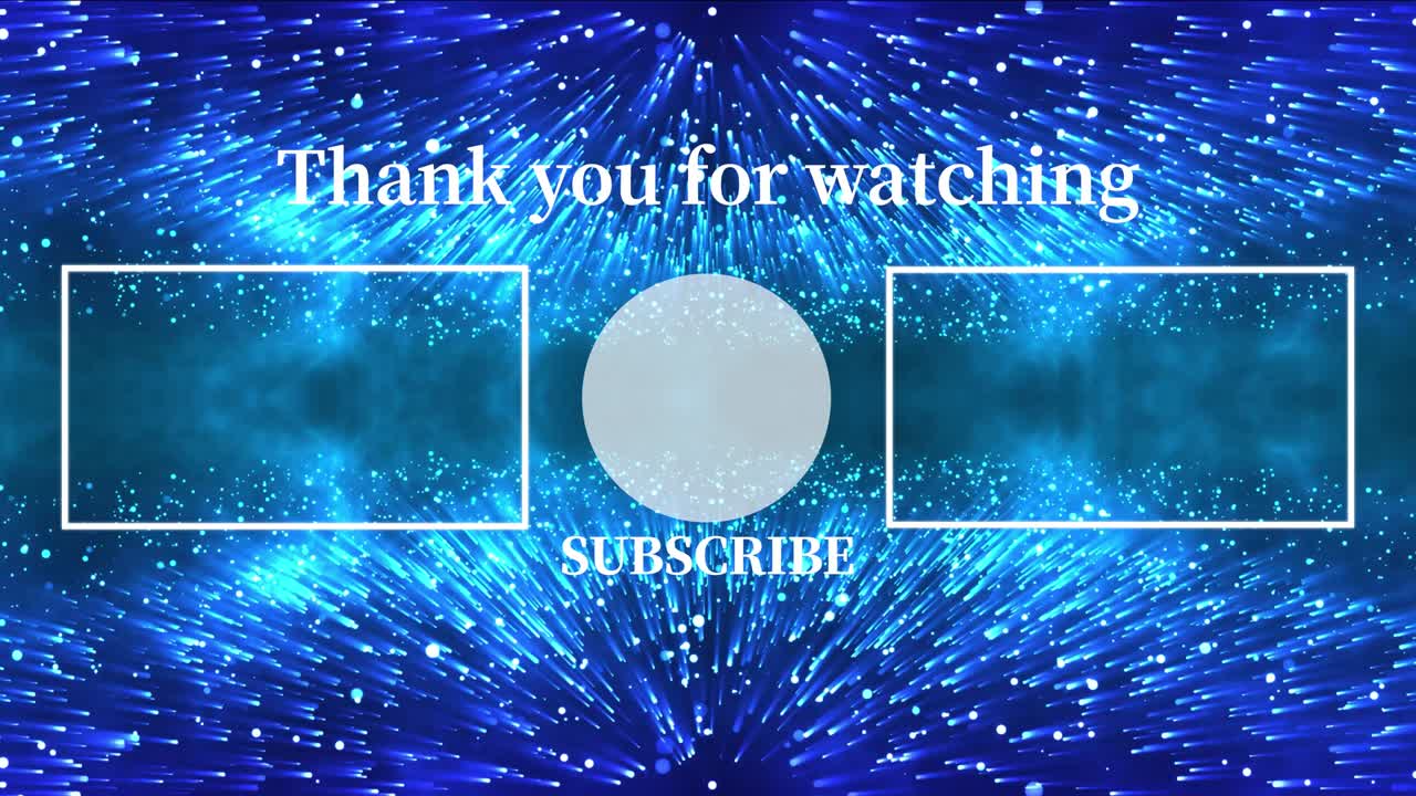 환상적인 라이트 엔드 카드 엔딩 스크린 모션 그래픽