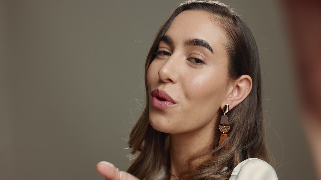 mujer, cara y selfie, belleza