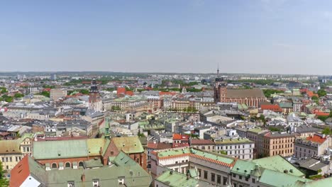 Casco-Antiguo-De-Cracovia-Polonia-Antiguos-Palacios-Y-Castillos-Históricos-Impresionantes-Vistas-Aéreas