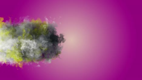 nubes de tinta de humo macro, movimiento 4k