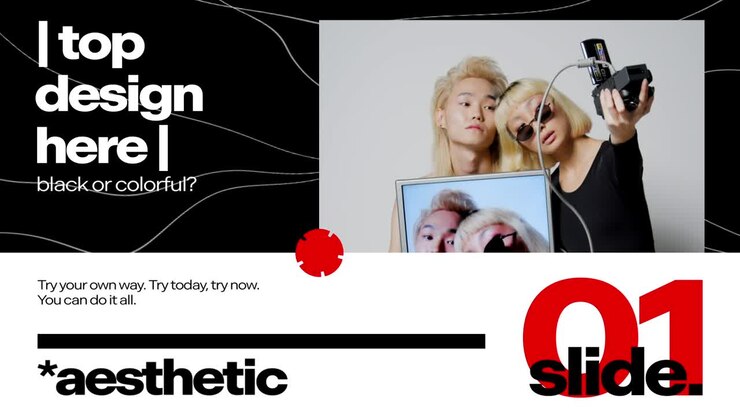 This After Effects template features minimalistic design. It contains 3 screen resolutions: horizontal, square, and vertical