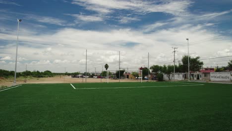 reynosa soccer field: artificial turf pitch in tamaulipas park