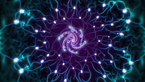 arte abstracto en espiral brillante