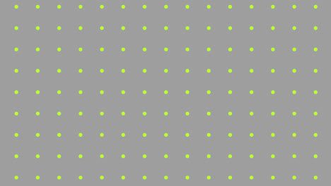 pulsating green dots on grey