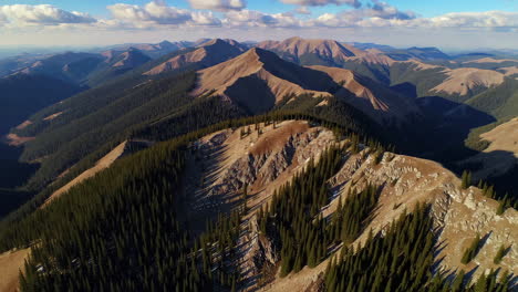 aerial view of mountainous landscape