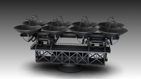 adu-1000 radio telescope - antenna rotation