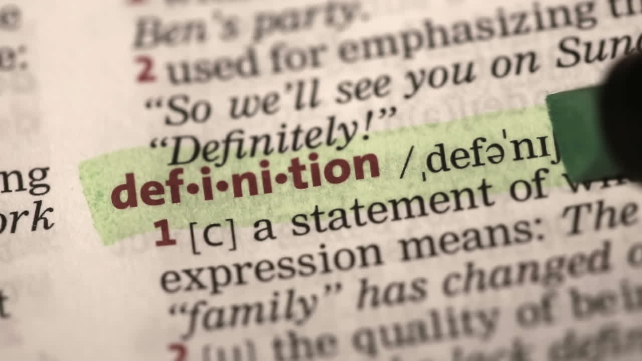 Definition of definition