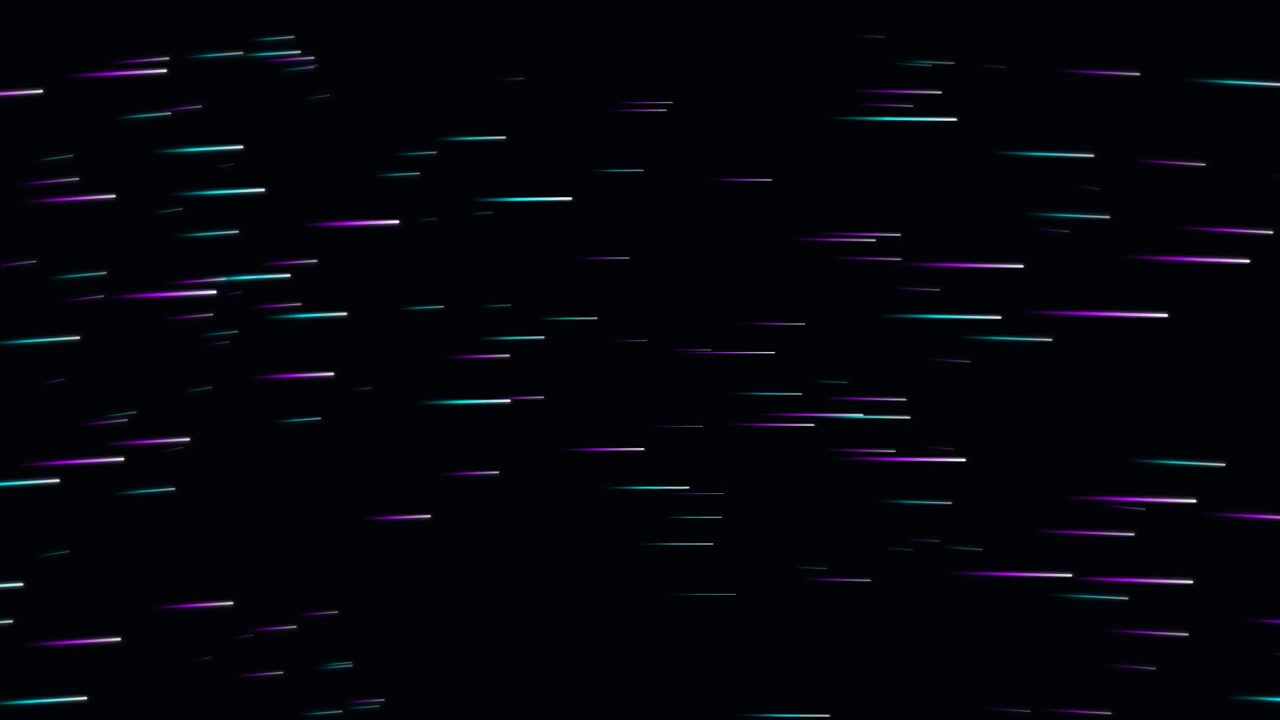 Abstrakter Bewegter Hintergrund mit leuchtenden cyanfarbenen und violetten Lichtstreifen