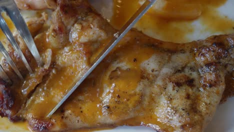 grilled chicken with orange sauce