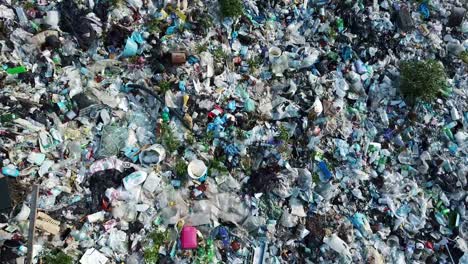 aerial drone shot of a landfill garbage dump aerial drone shot of a landfill garbage dump