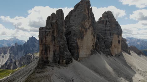 Aerial-views-of-The-Tre-Cime-di-Lavaredo-in-The-Italian-Dolomites-1