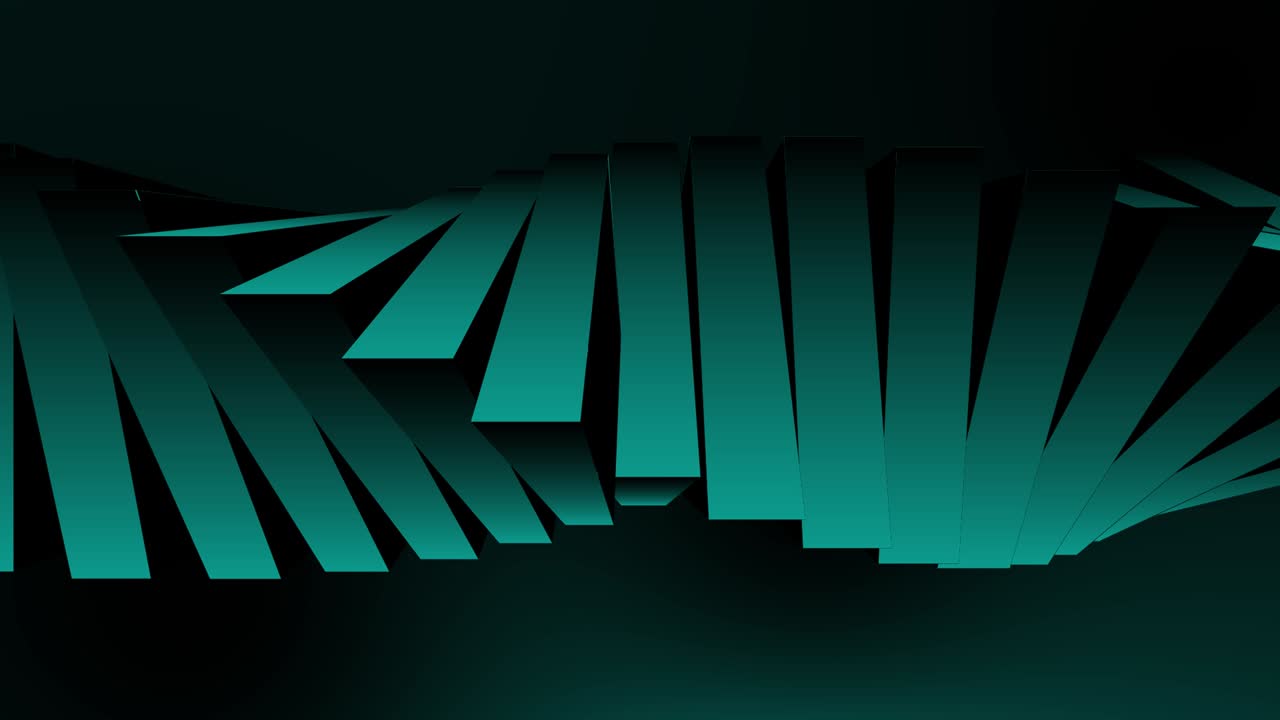 los cubos giratorios forman una onda en bucle