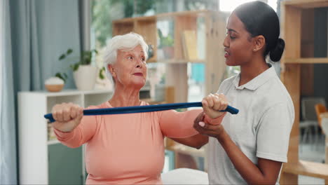 old woman, chiropractor and physical therapy