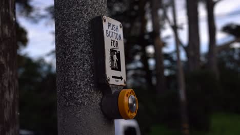 crosswalk pedestrian signal in city