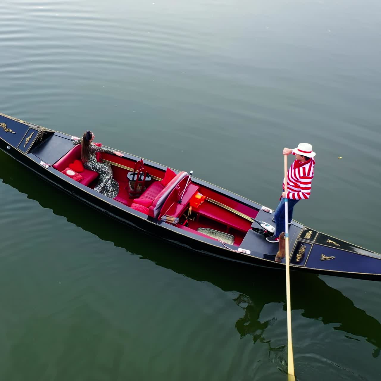City river with gondola