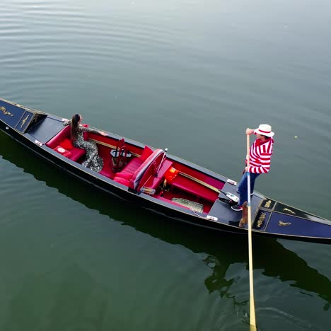 city river with gondola