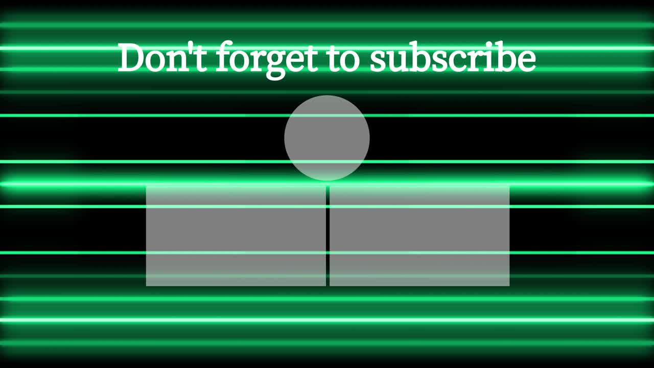 네온 표지판 패턴 엔드 카드 엔딩 스크린 모션 그래픽