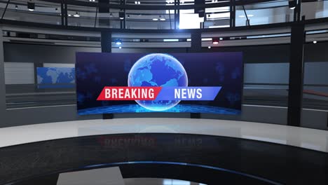 3d virtual news studio background loop