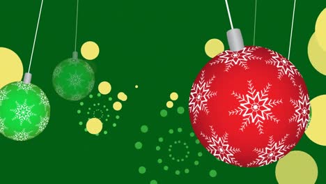 Animation-of-spots-over-christmas-baubles