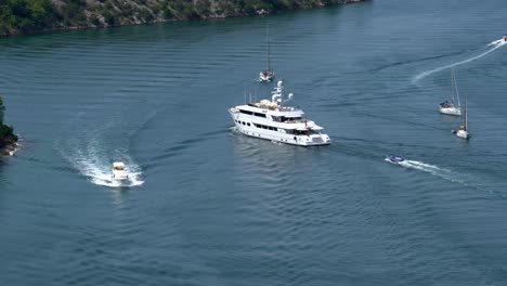 adriatic sea mega yacht and luxury boats sailing