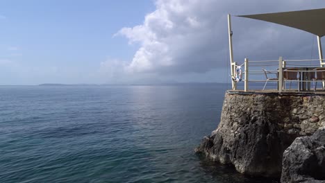 View-from-Nissaki-beach,-Corfu,-Greece