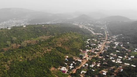 remote area, akosombo landscape, ghana