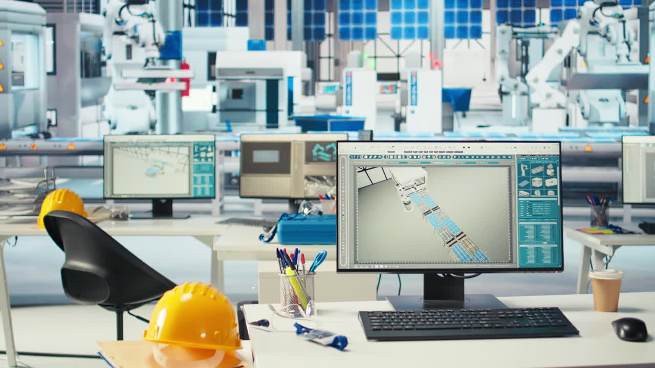 ingeniero de una fábrica fotovoltaica que utiliza una computadora de pantalla verde para ajustar los parámetros del sistema