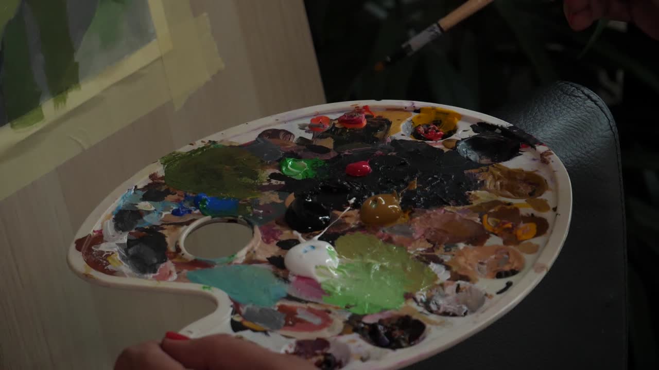 페인팅을 위한 캔버스 준비, 기본 색상, 아크릴 페인팅