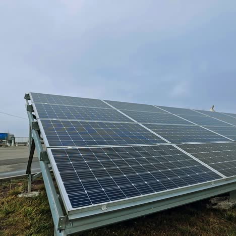 solar panels collecting energy