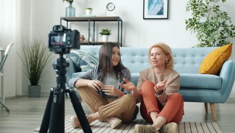 Mother and Daughter Vlog Session