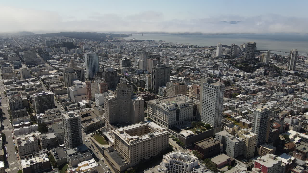 imágenes aéreas del distrito financiero de san francisco