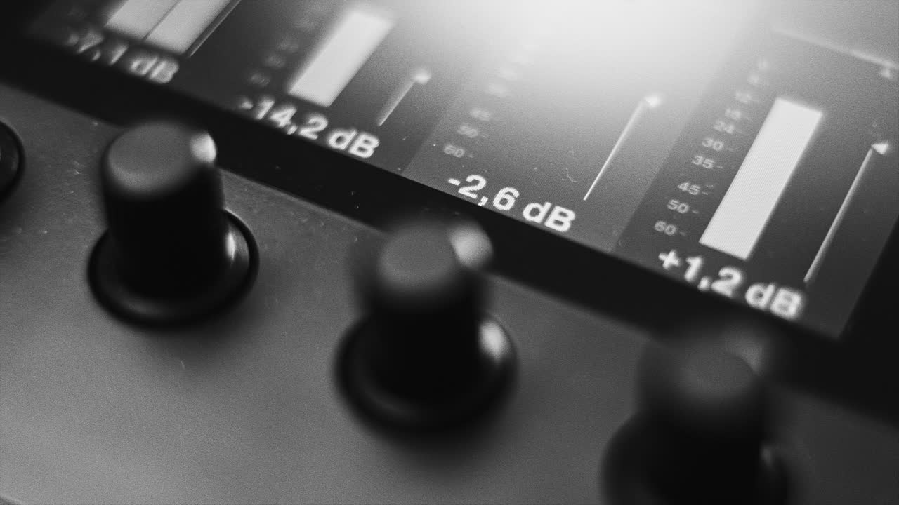 Audio Mixer Close-up