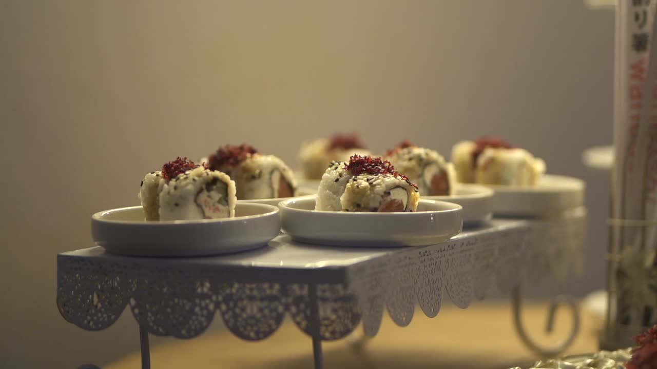 캘리포니아 수시 롤의 을 보여주는 클로즈업