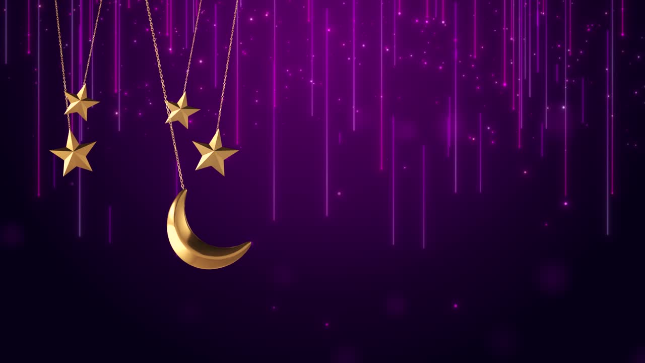 4k 3d fondos de concepto de diseño islámico con candela o linterna de ramadán colgada y mezquita.