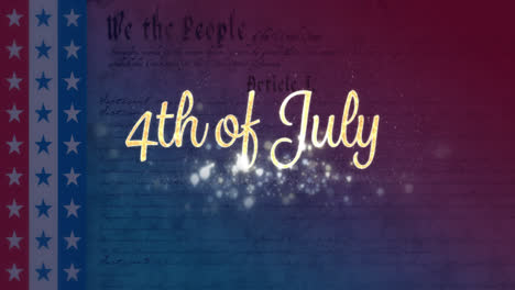 4th of july text and written constitution of the united states