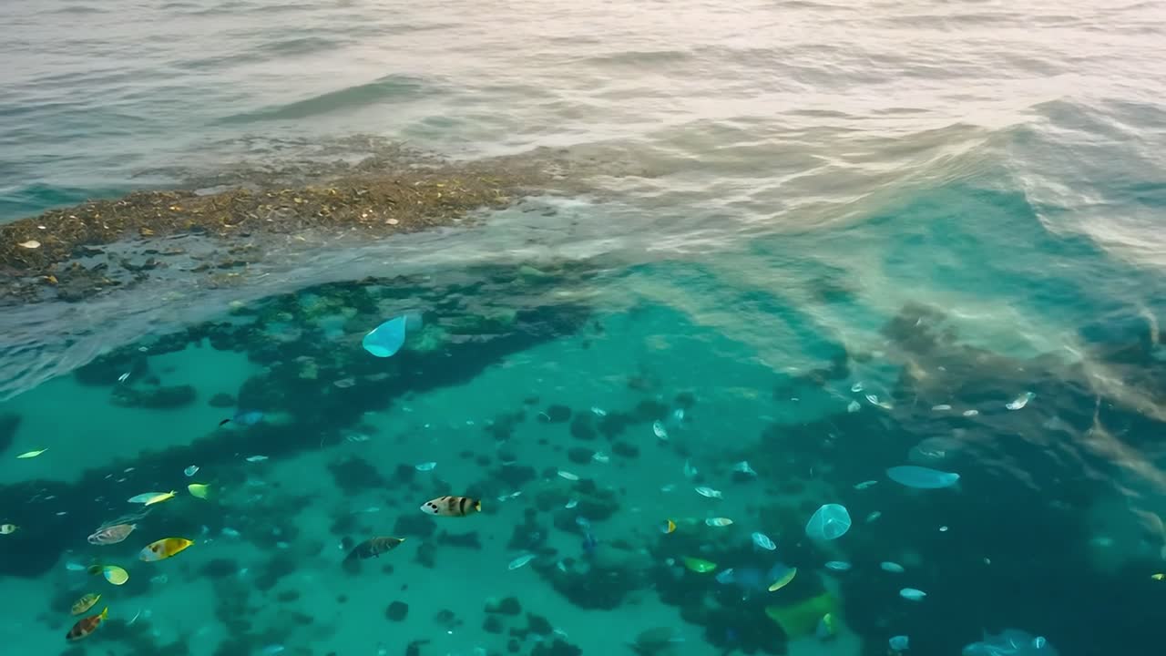 산호초 에서 수영 하는 열대 어류