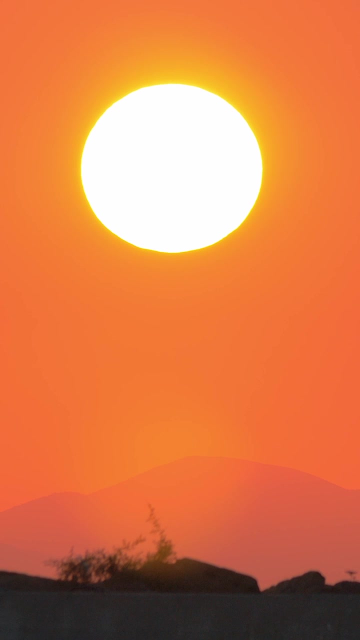 Solnedgang på aftenhimlen