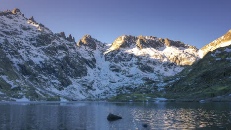 winter sunrise at gredos mountains