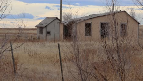 abandoned farm house on the plains of eastern colorado