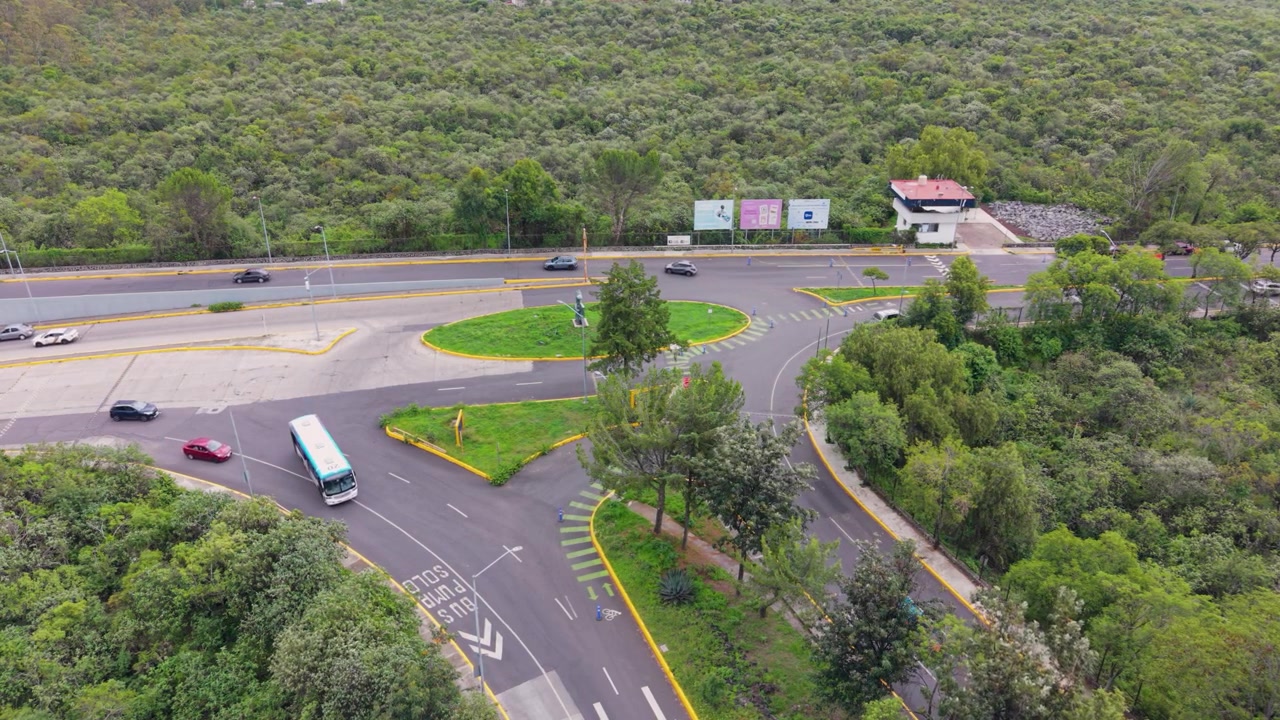 Riprese con drone di aree verdi protette a Città del Messico.