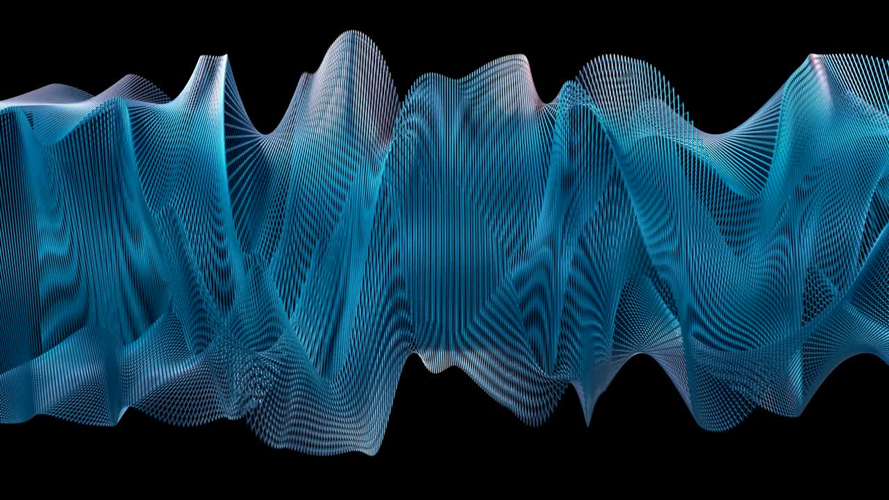 4k geometría ondulada abstracta.