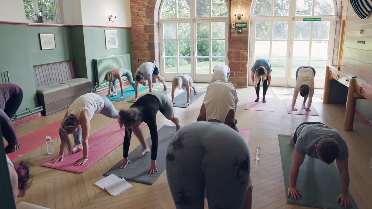 Yoga Class in Session
